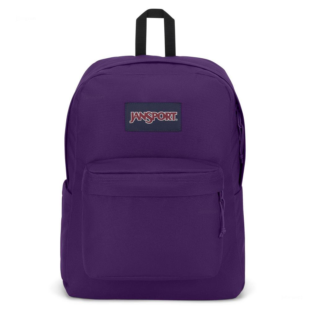 Purple JanSport SuperBreak® Plus Laptop Backpacks | US_JS519