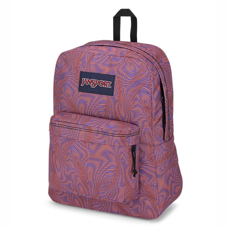 Purple / Orange JanSport SuperBreak® Plus School Backpacks | US_JS168