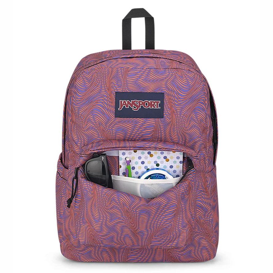 Purple / Orange JanSport SuperBreak® Plus School Backpacks | US_JS168