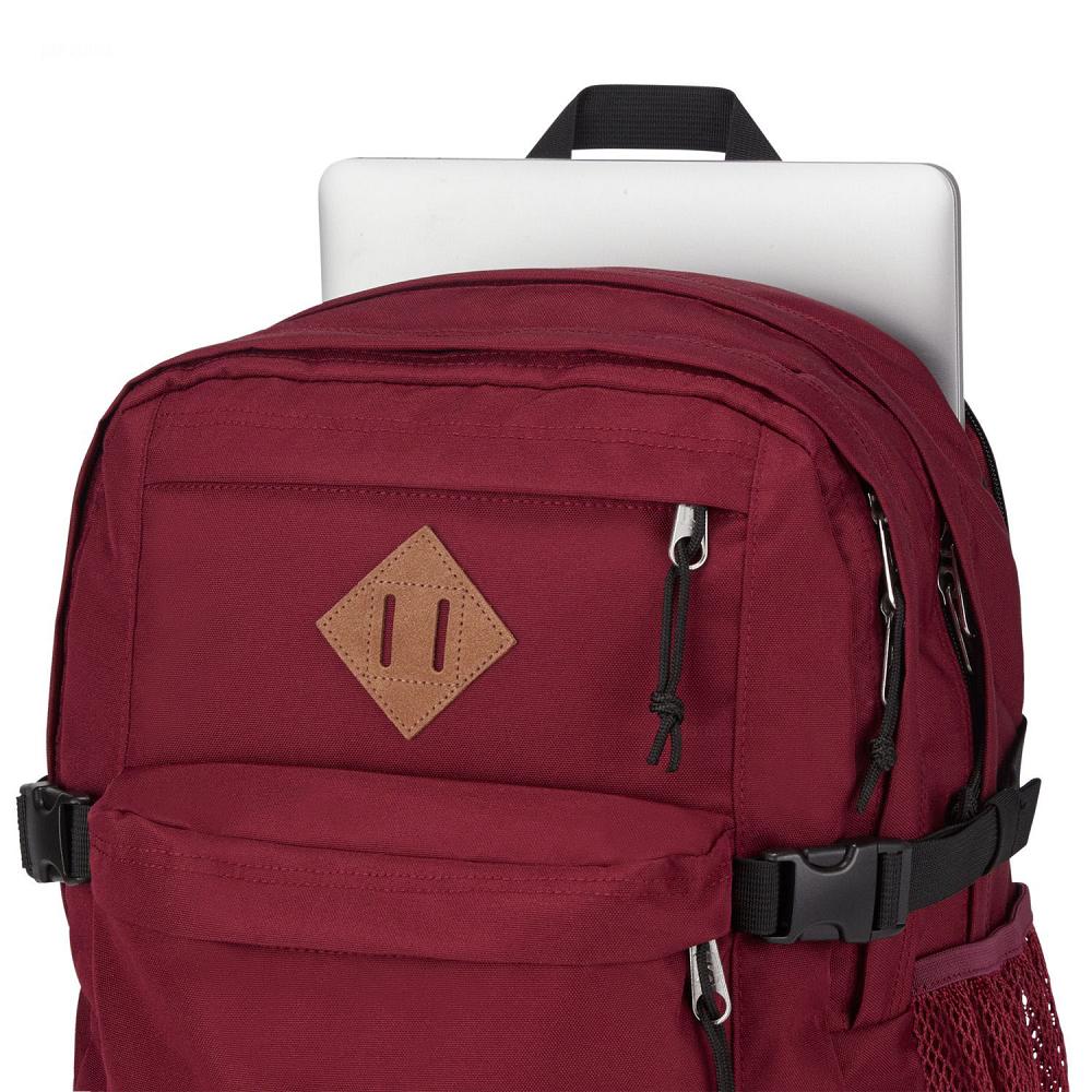 Red JanSport Main Campus Laptop Backpacks | US_JS548