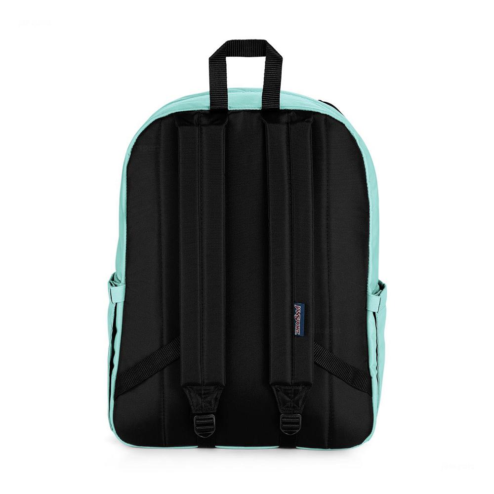 Turquoise JanSport Double Break Laptop Backpacks | US_JS529