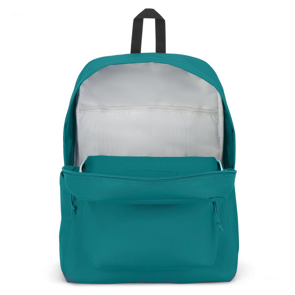 Turquoise JanSport SuperBreak® Plus Laptop Backpacks | US_JS343