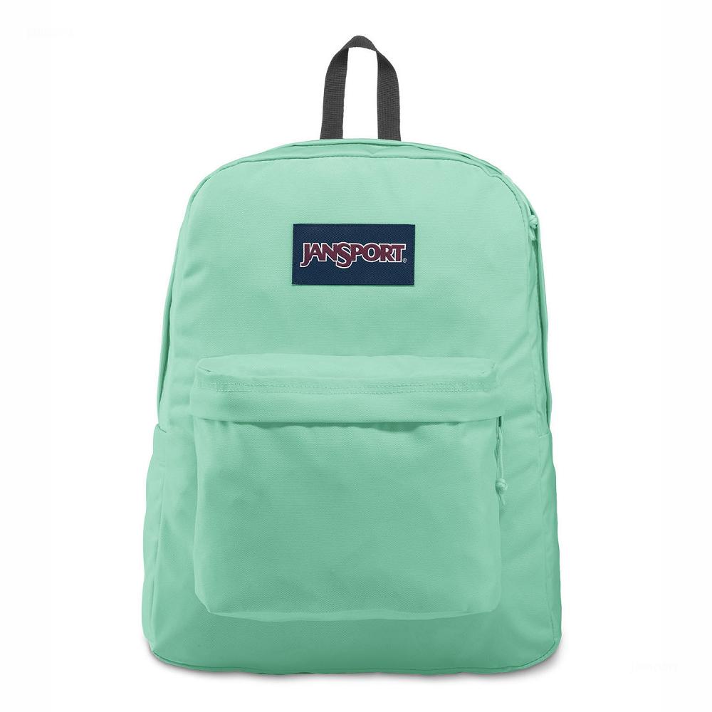 Turquoise JanSport SuperBreak® Plus School Backpacks | US_JS371