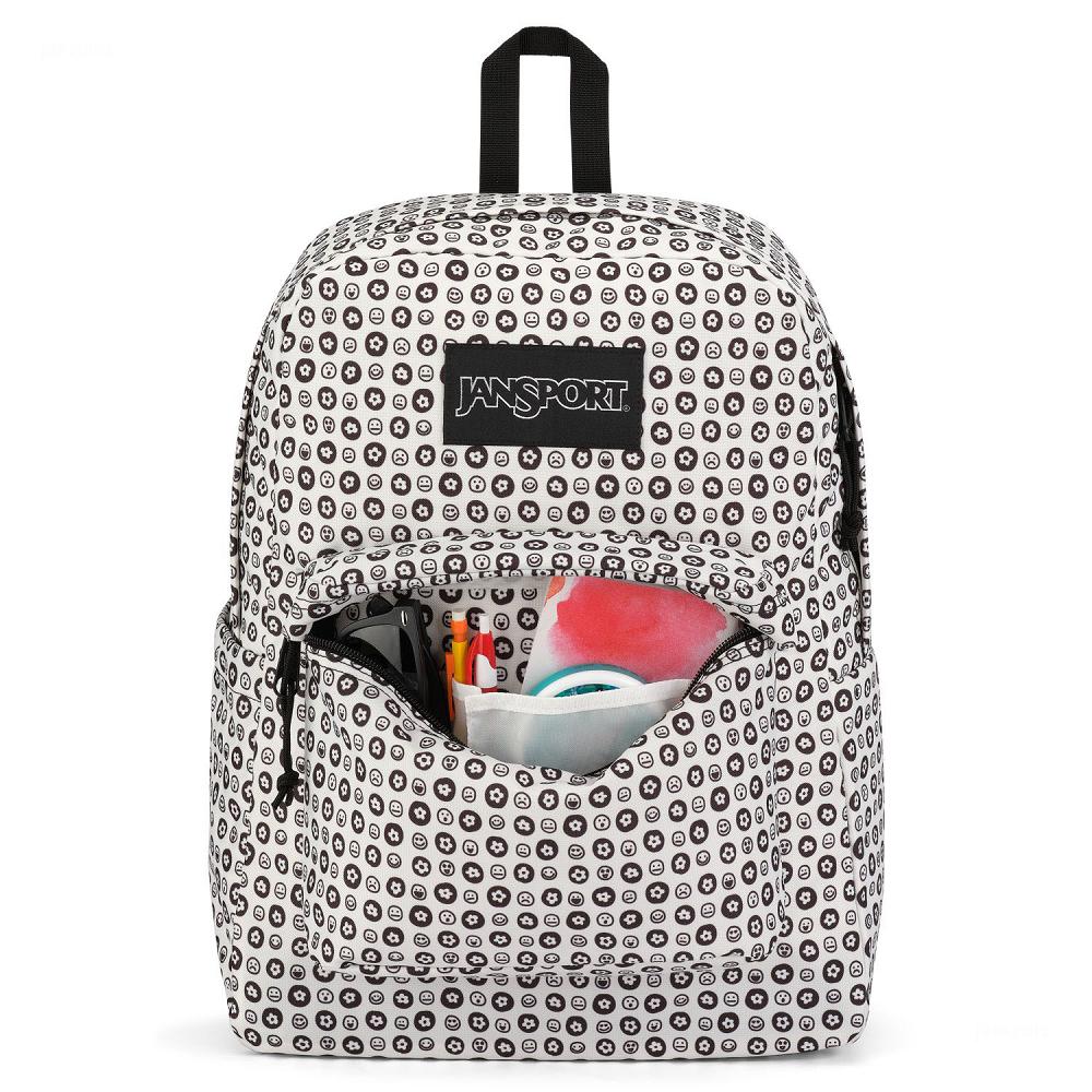 White / Black JanSport SuperBreak® Plus School Backpacks | US_JS23B