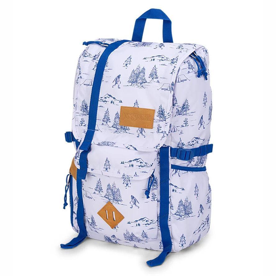 White / Blue JanSport Hatchet Hiking Backpacks | US_JS010