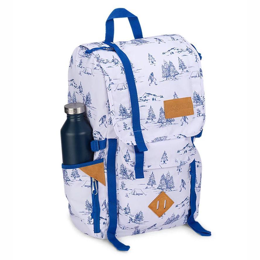 White / Blue JanSport Hatchet Hiking Backpacks | US_JS010