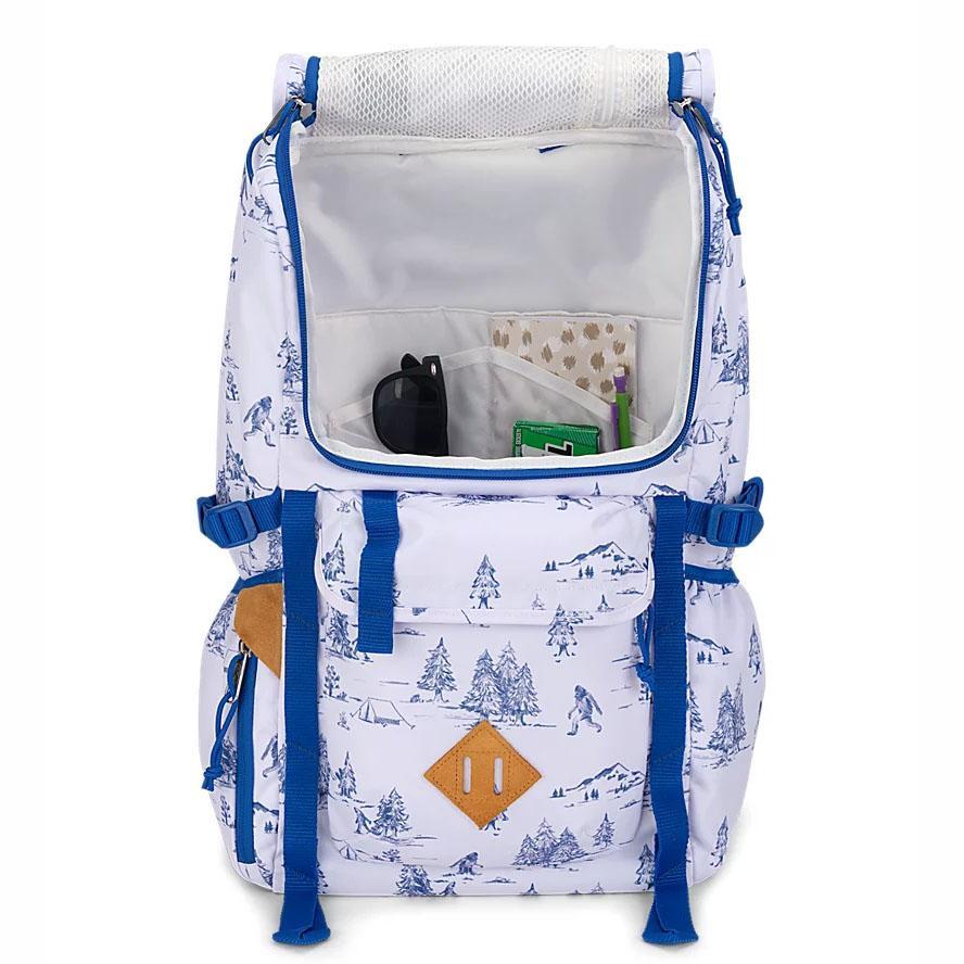 White / Blue JanSport Hatchet Hiking Backpacks | US_JS010