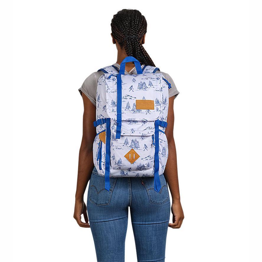 White / Blue JanSport Hatchet Hiking Backpacks | US_JS010