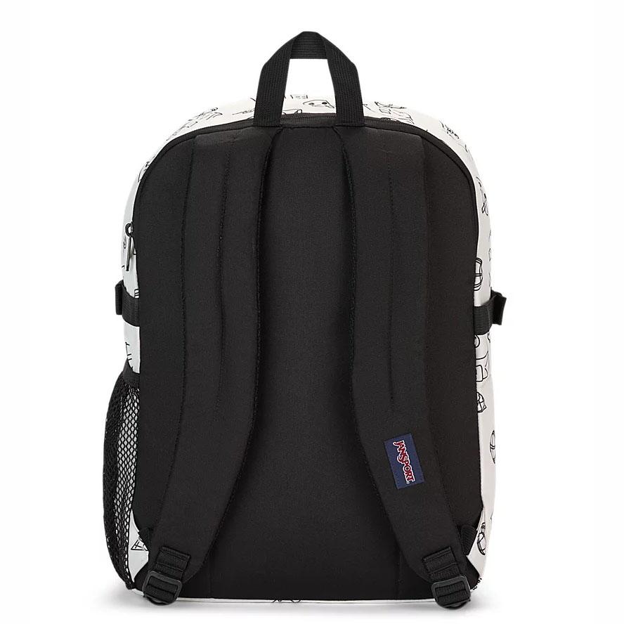 White JanSport Main Campus Laptop Backpacks | US_JS586