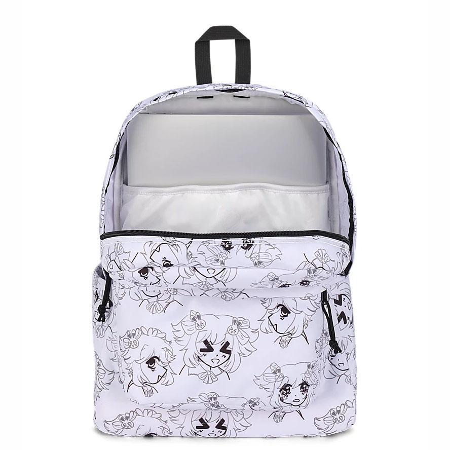 White JanSport SuperBreak® Plus Laptop Backpacks | US_JS580