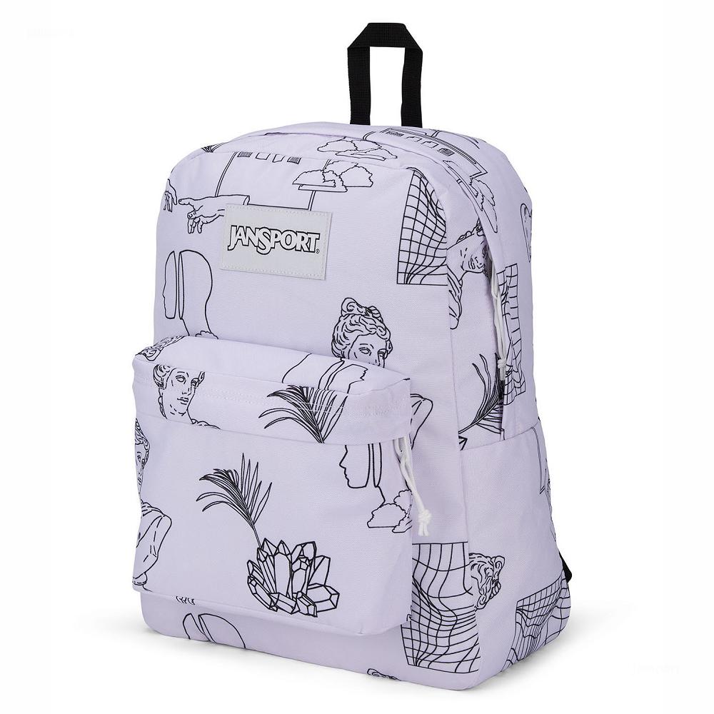 White JanSport SuperBreak® School Backpacks | US_JS521