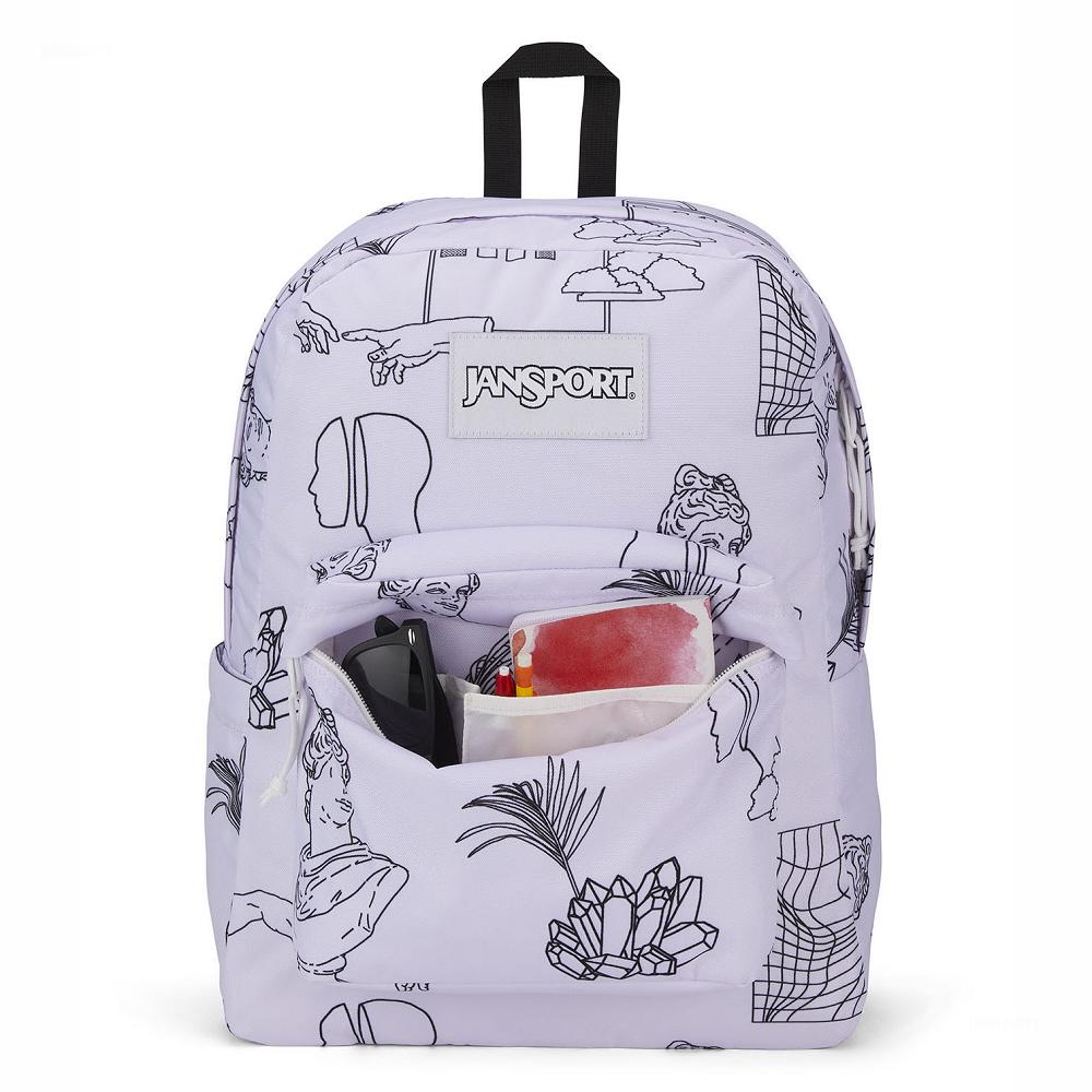 White JanSport SuperBreak® School Backpacks | US_JS521