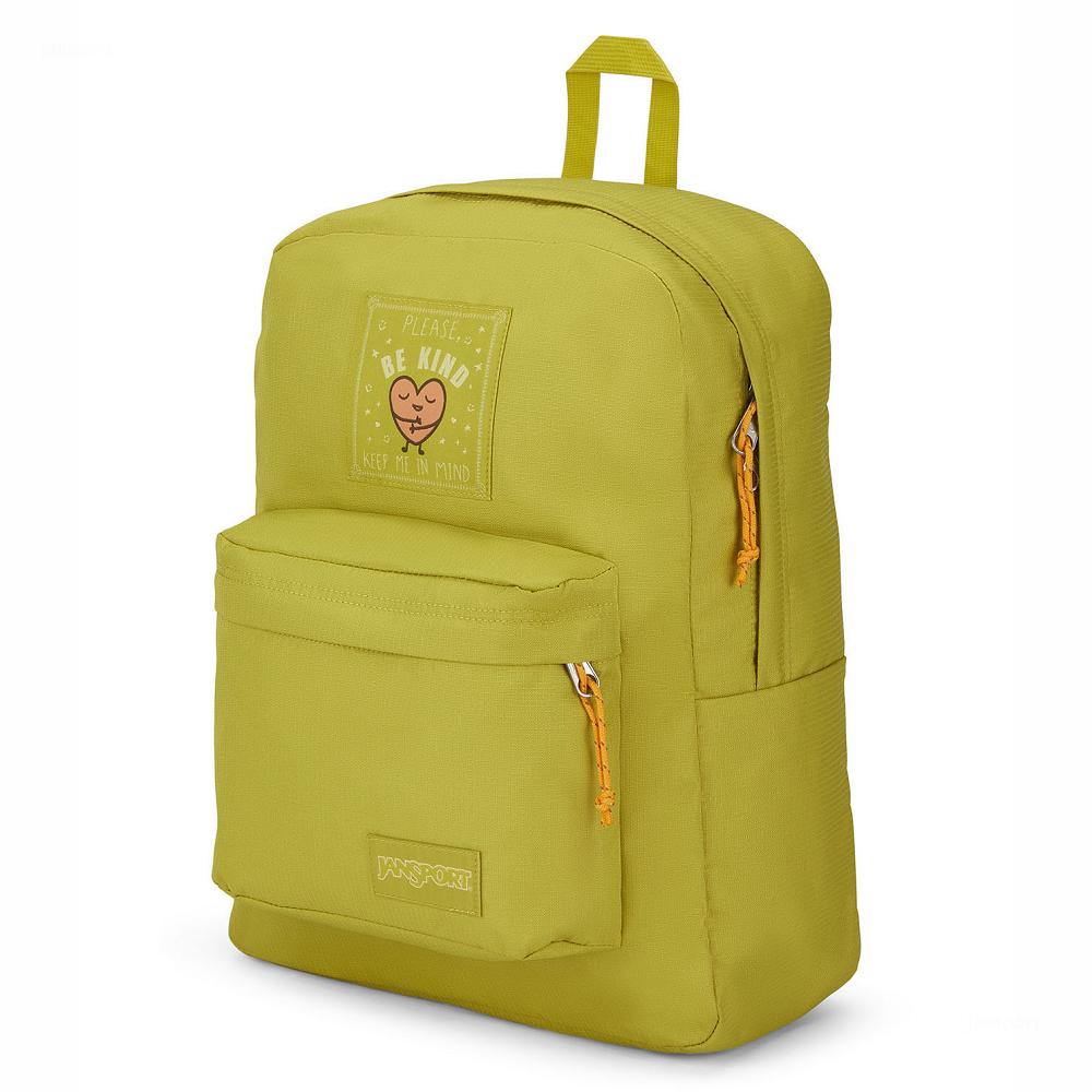 Yellow JanSport SUPERBREAK PLUS FX Laptop Backpacks | US_JS203