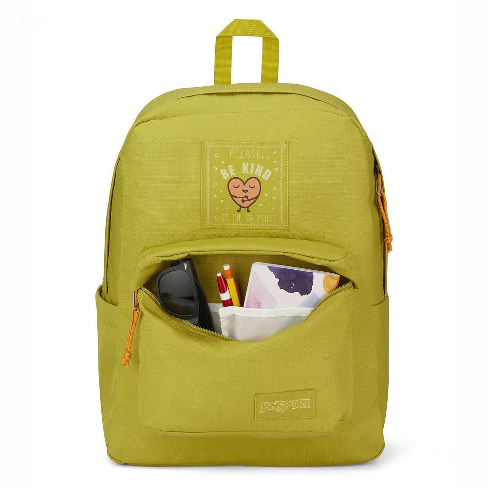 Yellow JanSport SUPERBREAK PLUS FX Laptop Backpacks | US_JS203