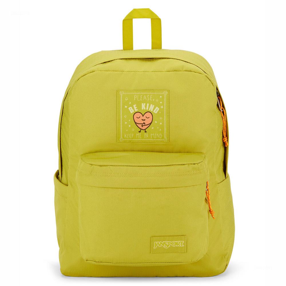 Yellow JanSport SUPERBREAK PLUS FX Laptop Backpacks | US_JS203