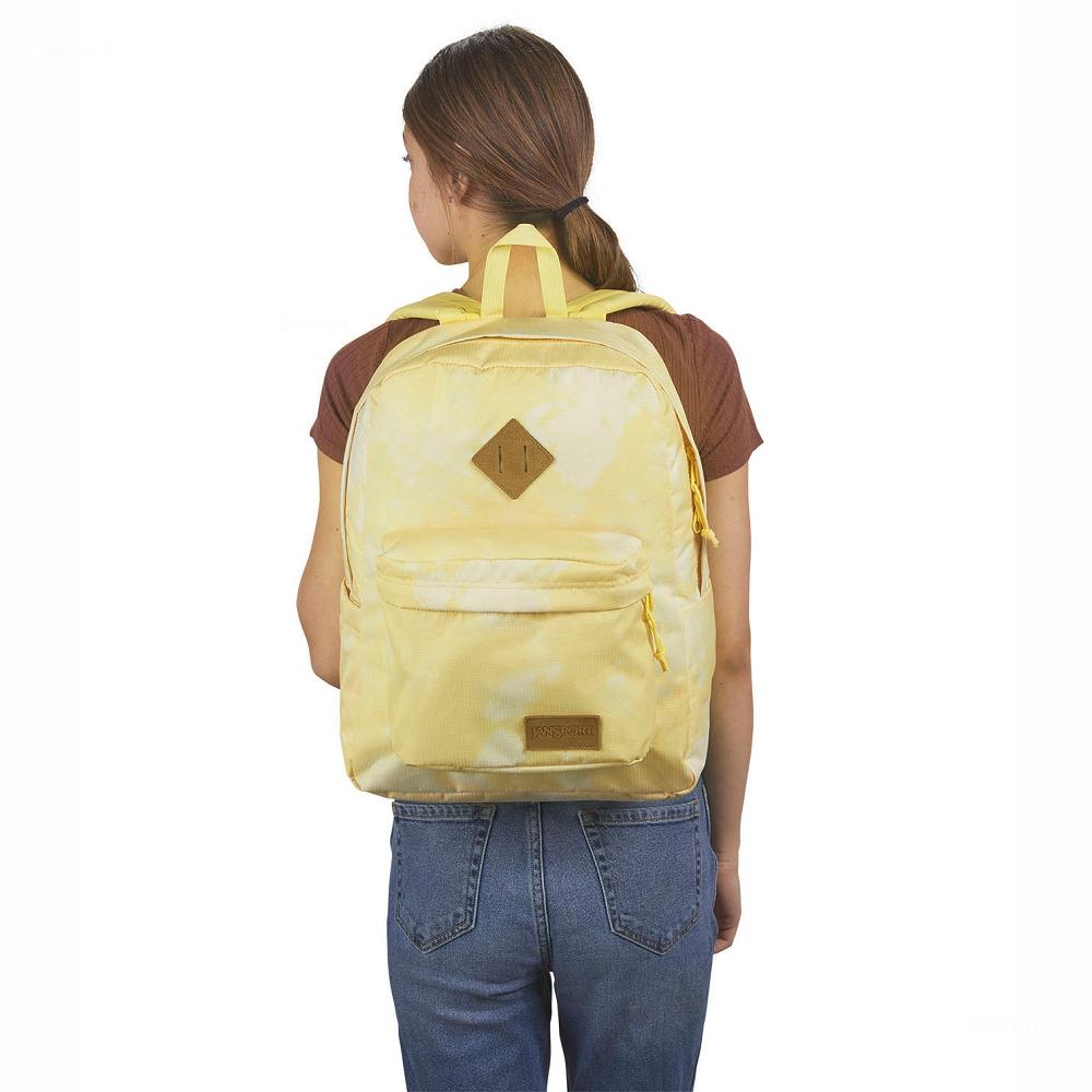 Yellow JanSport SUPERBREAK PLUS FX Laptop Backpacks | US_JS452