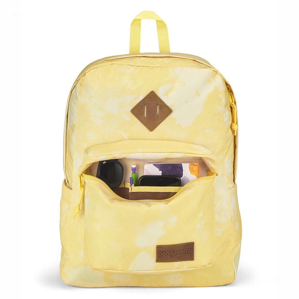 Yellow JanSport SUPERBREAK PLUS FX Laptop Backpacks | US_JS452