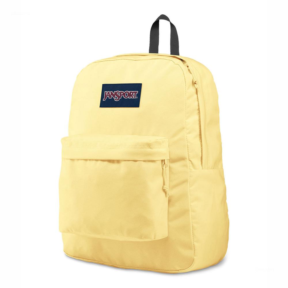 Yellow JanSport SuperBreak® Plus Laptop Backpacks | US_JS555