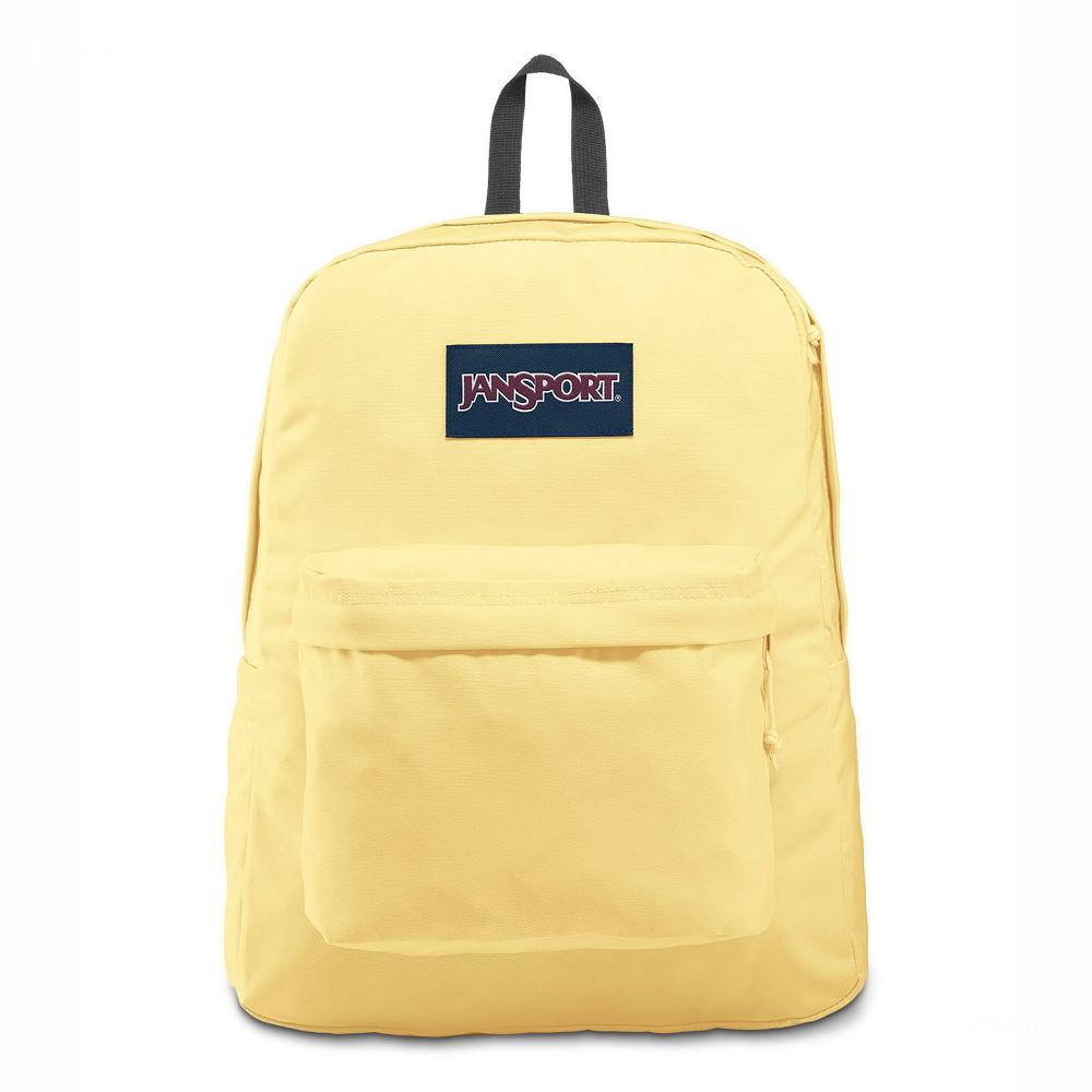 Yellow JanSport SuperBreak® Plus Laptop Backpacks | US_JS555